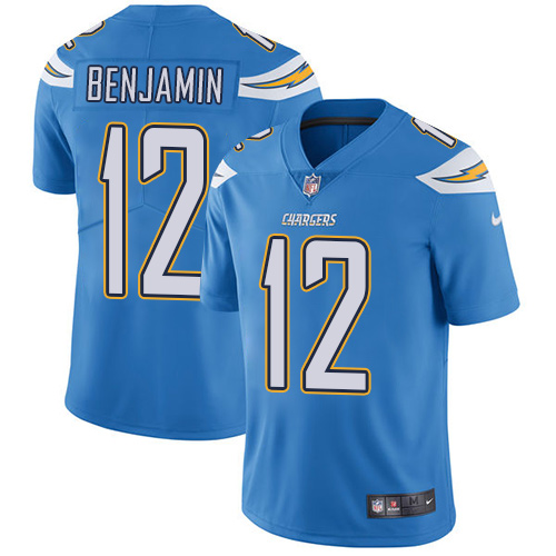 Nike Chargers #12 Travis Benjamin Electric Blue Alternate Men's Stitched NFL Vapor Untouchable Limited Jersey - Click Image to Close